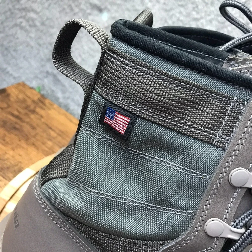 Patagonia x Danner River Salt Wading Boots Mens‎ 7M Gray Leather Canvas Outdoor